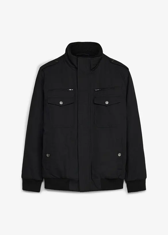 Veste d&rsquo;hiver style militaire doubl&eacute;e sherpa, bonprix