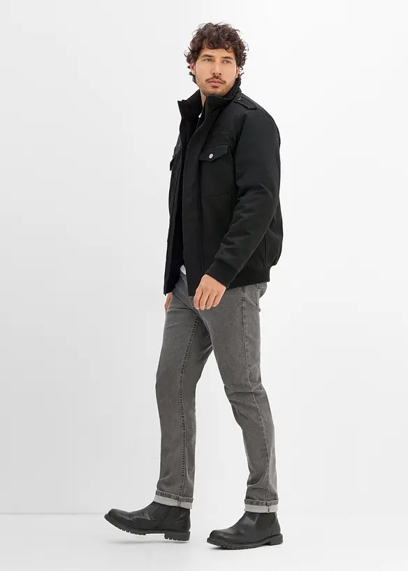 Veste d&rsquo;hiver style militaire doubl&eacute;e sherpa, bonprix
