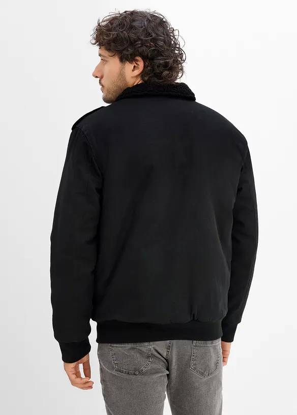 Veste d&rsquo;hiver style militaire doubl&eacute;e sherpa, bonprix