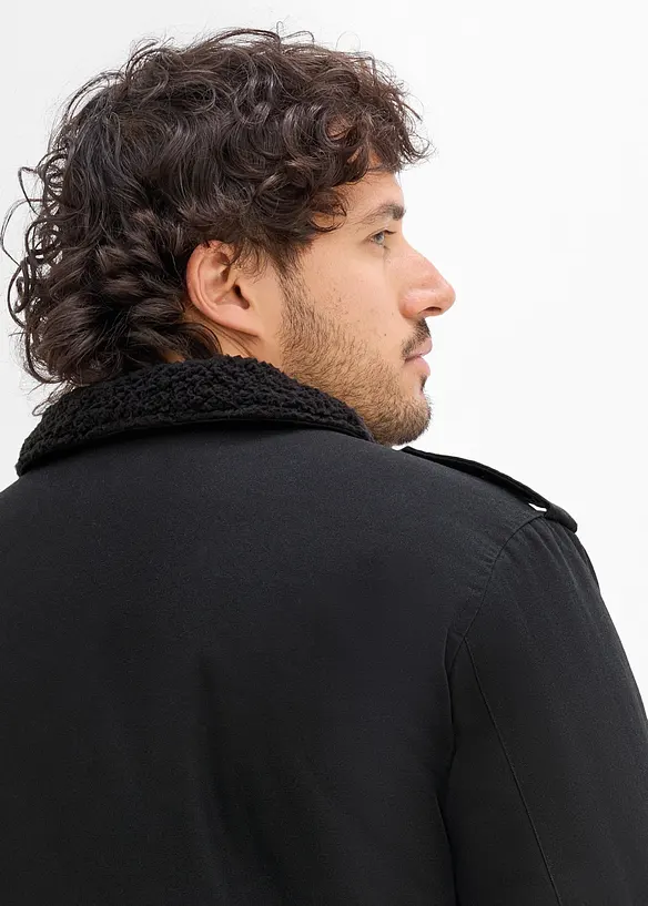 Veste d&rsquo;hiver style militaire doubl&eacute;e sherpa, bonprix