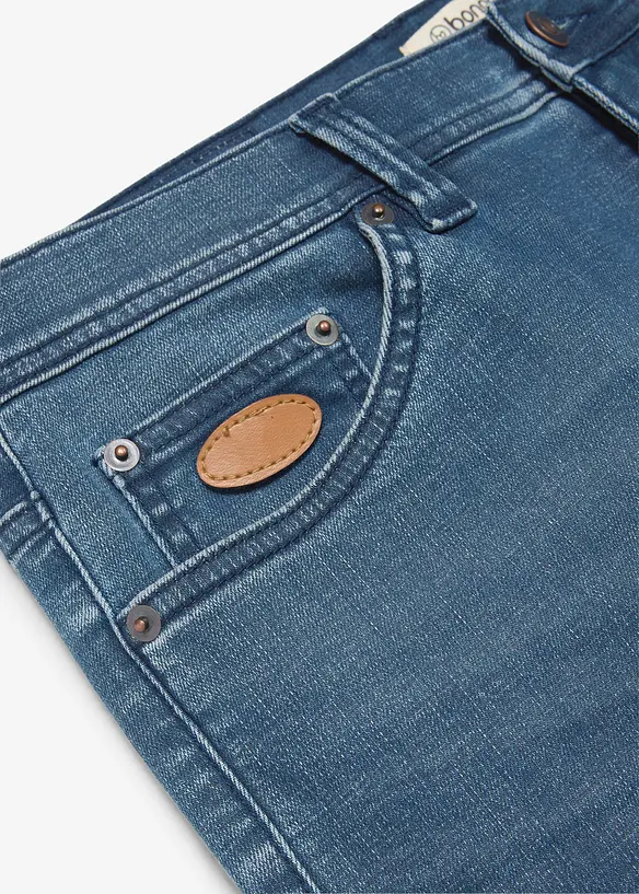 Classic-Fit-Jeans mit verst&auml;rktem Schritt, Tapered, bonprix