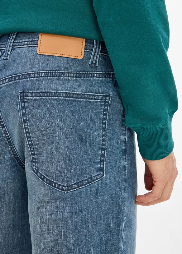 Classic-Fit-Jeans mit verst&auml;rktem Schritt, Tapered, bonprix