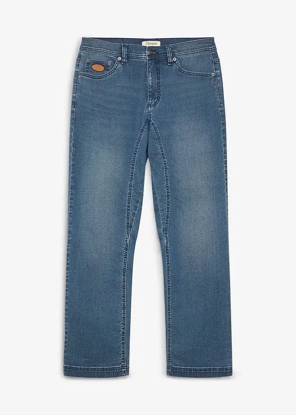 Classic-Fit-Jeans mit verst&auml;rktem Schritt, Tapered, bonprix