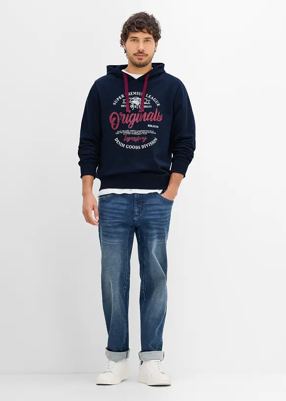 Sweat-shirt &agrave; capuche coupe confort, bonprix