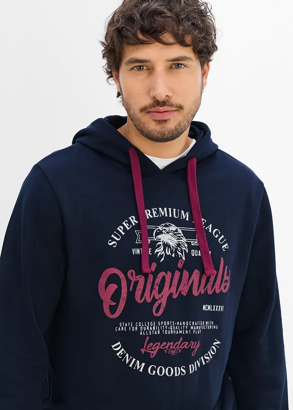 Sweat-shirt &agrave; capuche coupe confort, bonprix