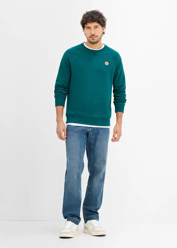 Classic-Fit-Jeans mit verst&auml;rktem Schritt, Tapered, bonprix