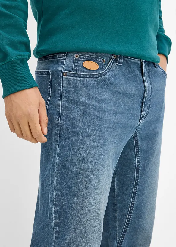 Classic-Fit-Jeans mit verst&auml;rktem Schritt, Tapered, bonprix