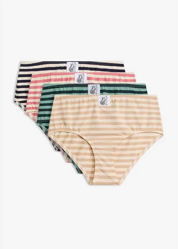 Maxislip mit weicher Baumwolle (4er Pack), bonprix