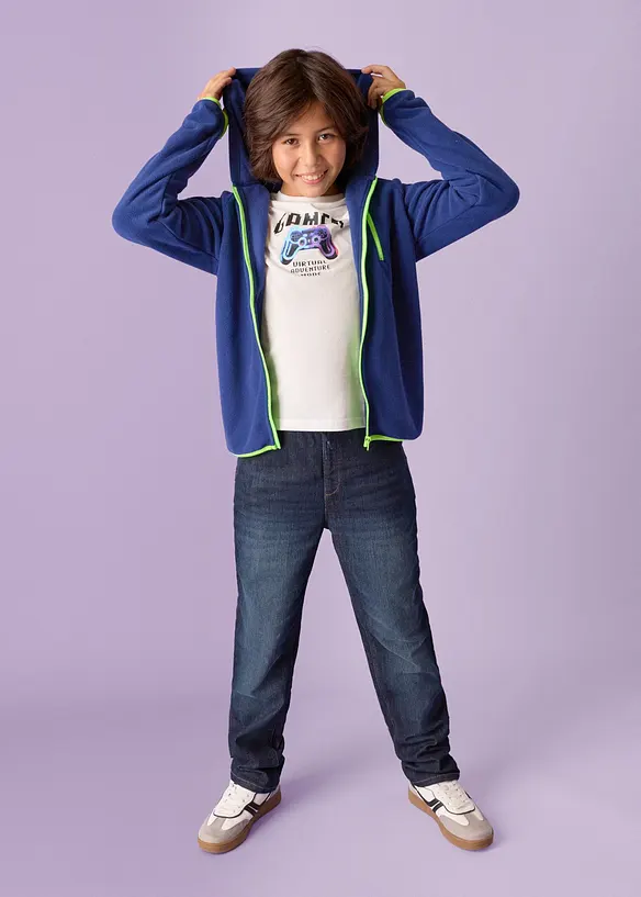 Gilet polaire &agrave; d&eacute;tails contrastants, bonprix