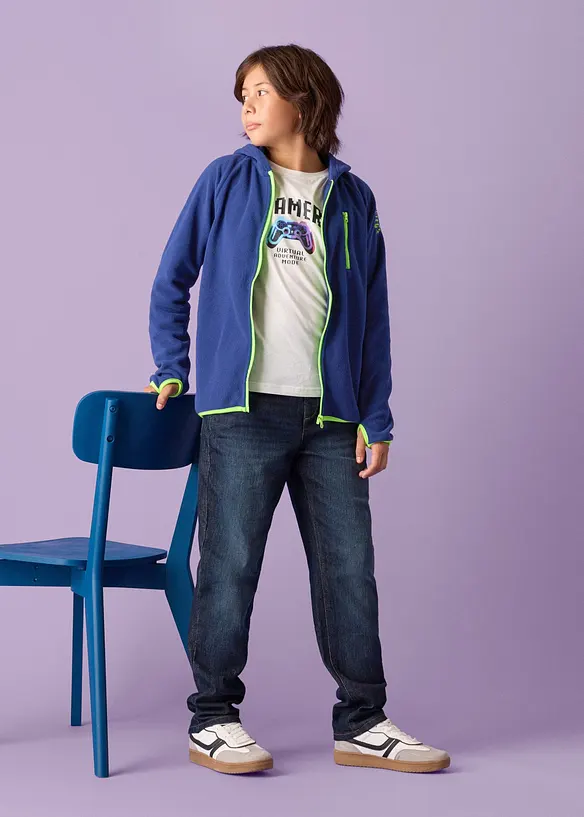 Gilet polaire &agrave; d&eacute;tails contrastants, bonprix