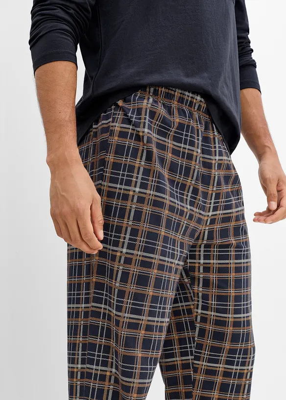 Pyjama mit Bio-Baumwolle und langen &Auml;rmeln, bonprix