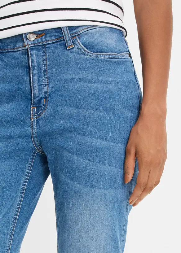 Straight-Jeans Mid Waist, Stretch, bonprix