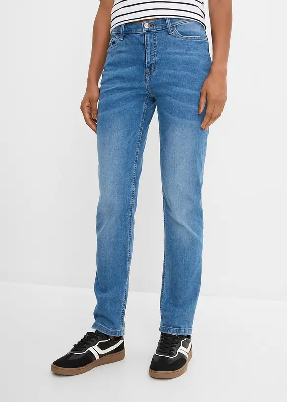 Straight-Jeans Mid Waist, Stretch, bonprix