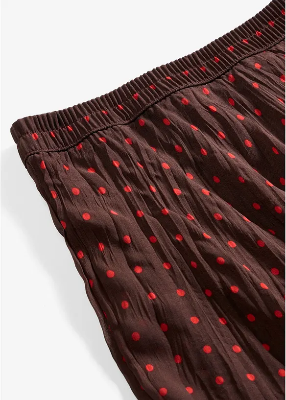 Jupe en mousseline effet froiss&eacute;, bonprix