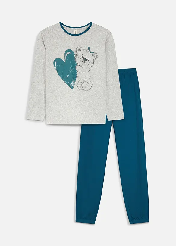 Pyjama aus reiner Bio-Baumwolle (2-tlg. Set), bonprix