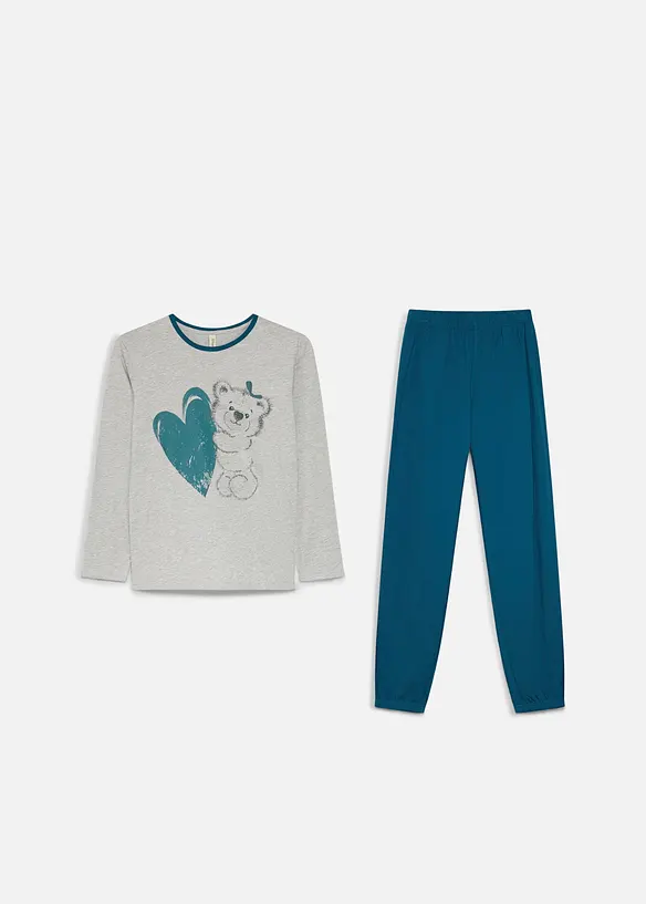 Pyjama aus reiner Bio-Baumwolle (2-tlg. Set), bonprix