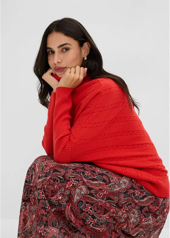 Pull col roul&eacute;, bonprix