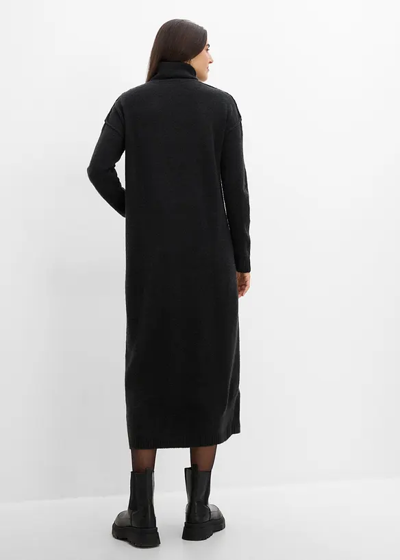 Robe en maille &agrave; col roul&eacute;, bonprix
