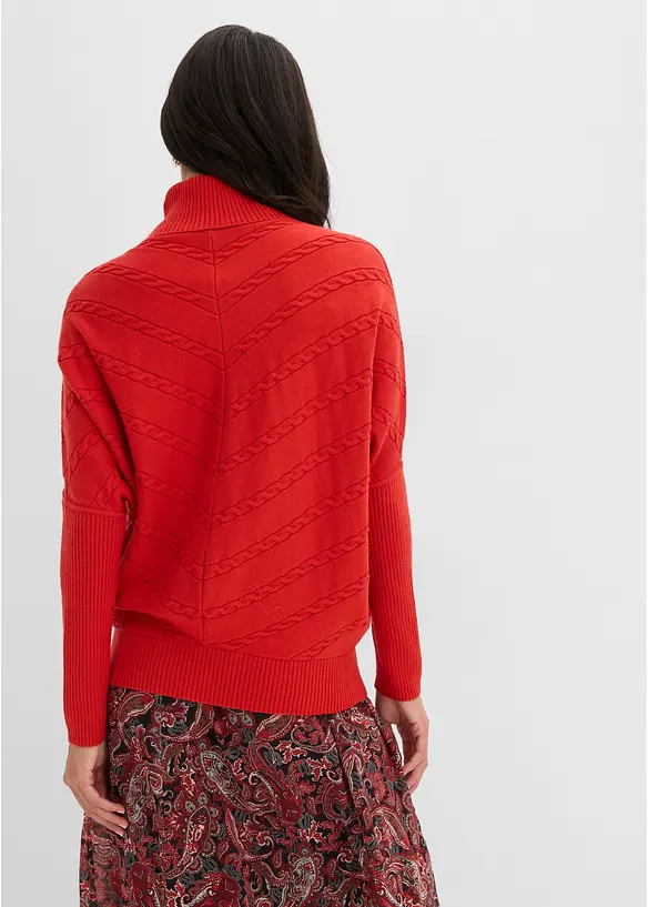 Pull col roul&eacute;, bonprix