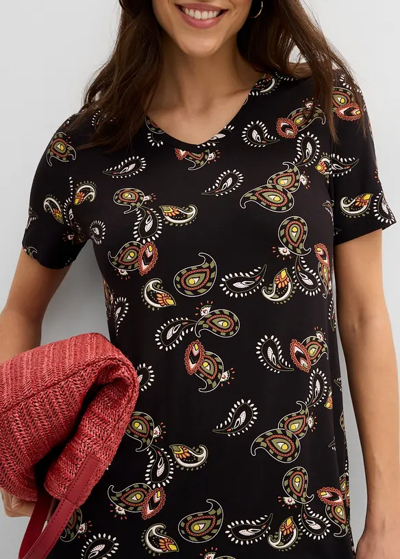 T-shirt et jupe-culotte en viscose fluide (ens. 2 pces), bonprix
