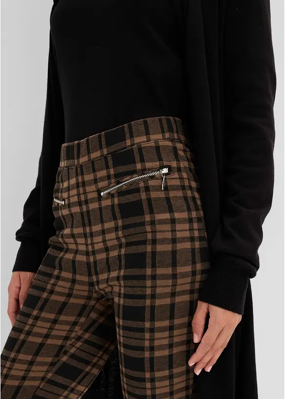 Pantalon en jersey jacquard, bonprix