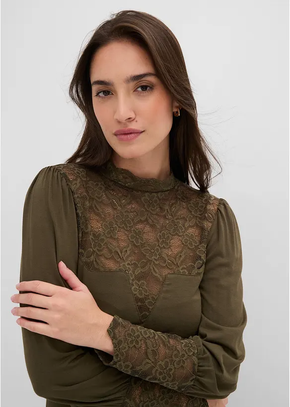 Langarmshirt aus Viskose-Mix, bonprix