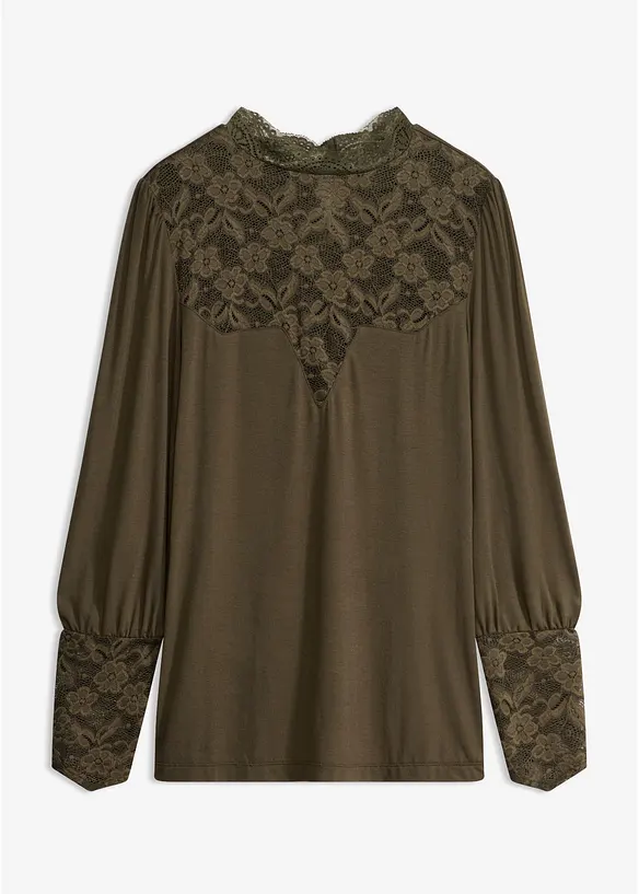 Langarmshirt aus Viskose-Mix, bonprix