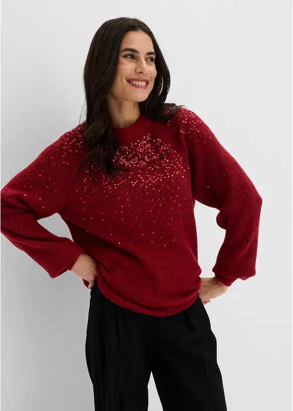 Pullover mit Pailletten, bonprix