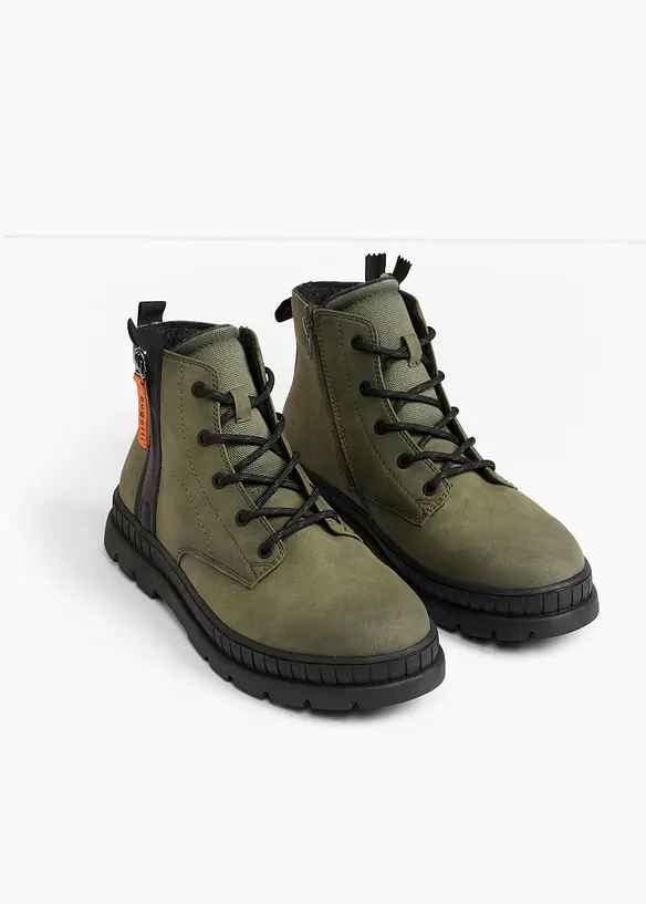 Boots lac&eacute;es Bugatti &agrave; semelle crant&eacute;e, Bugatti