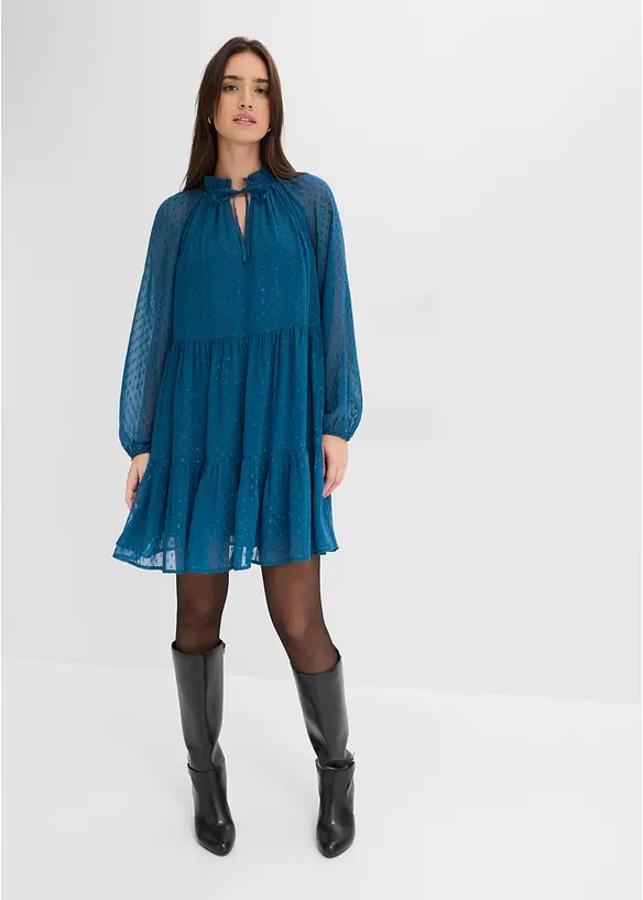 Tunika-Kleid mit Glitzereffekt, bonprix