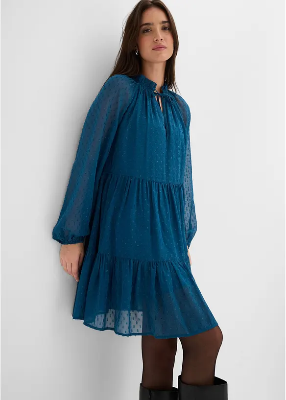 Tunika-Kleid mit Glitzereffekt, bonprix