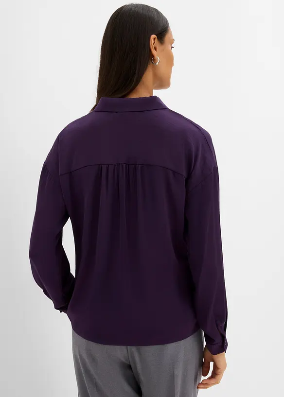 Hemdbluse aus flie&szlig;endem Satin, bonprix