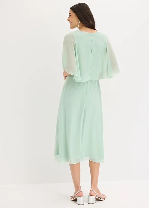 Chiffonkleid mit Strassstein-Applikation, bonprix