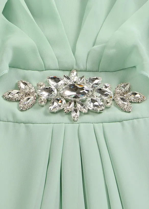 Chiffonkleid mit Strassstein-Applikation, bonprix