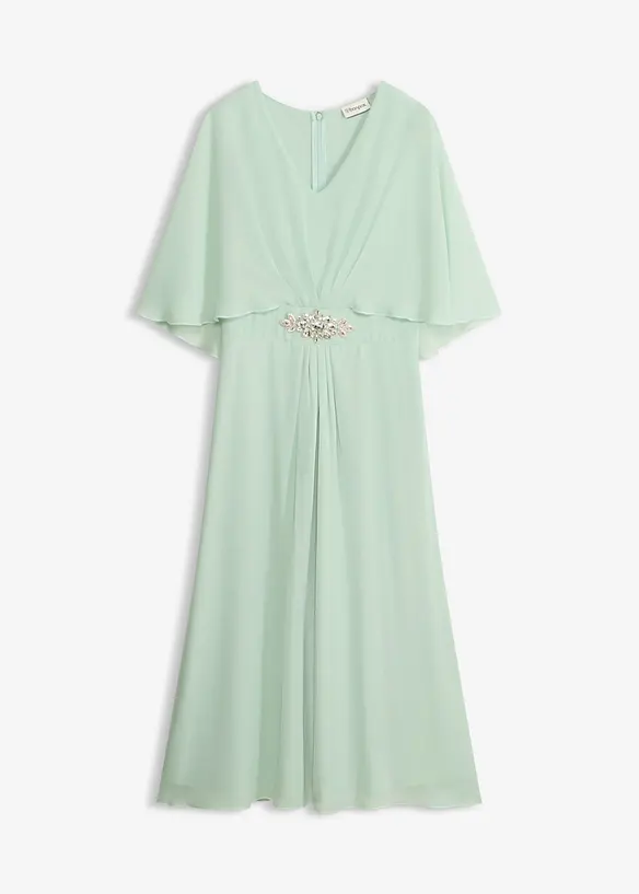 Chiffonkleid mit Strassstein-Applikation, bonprix