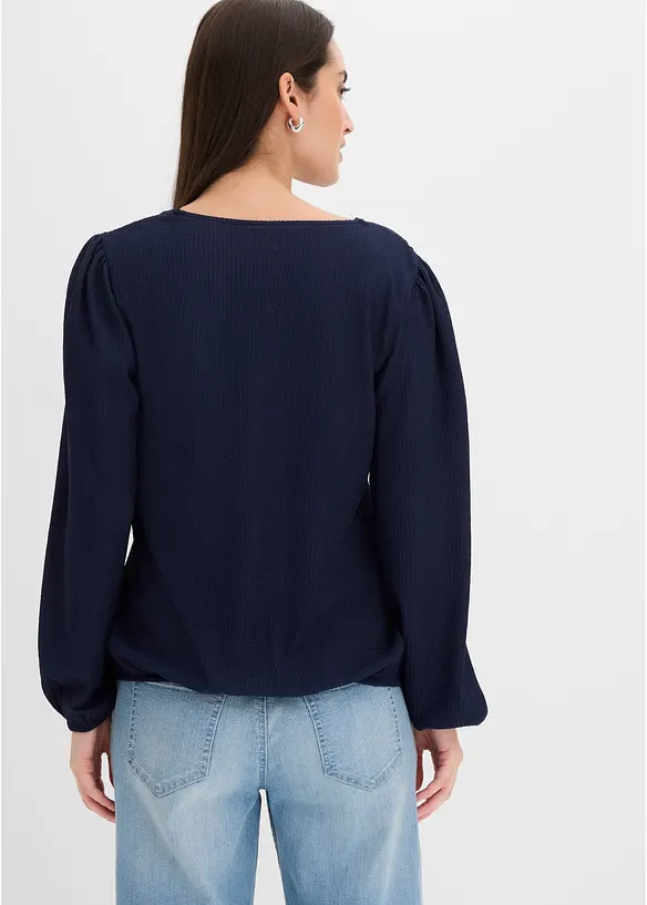 Langarmshirt mit Spitze, bonprix