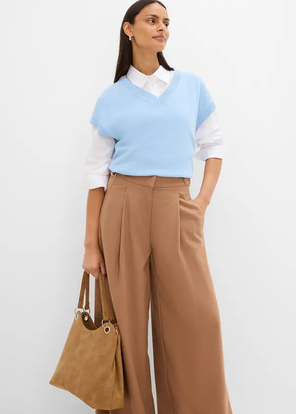 Hose mit Seitenschnallen aus Viskose-Mix, bonprix