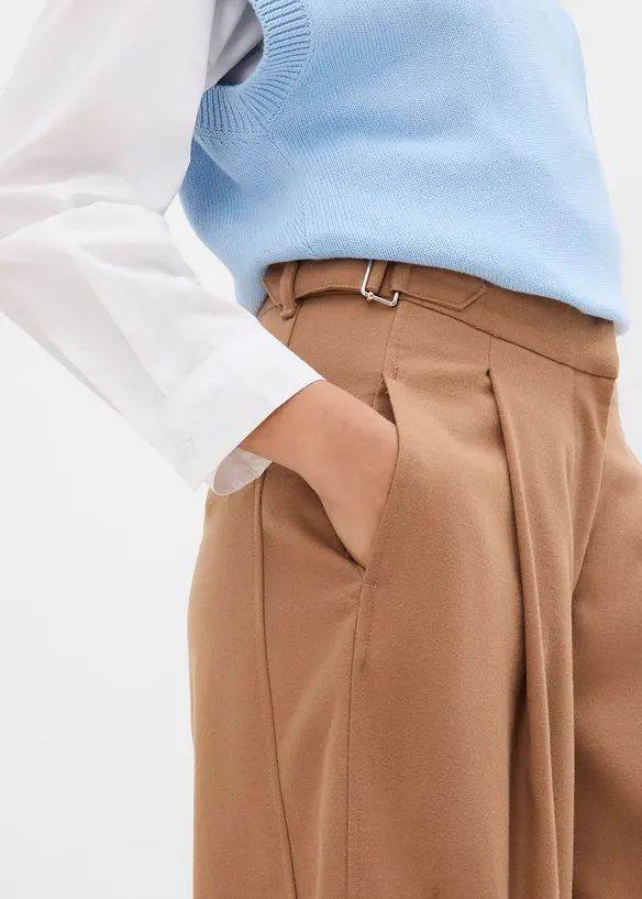 Hose mit Seitenschnallen aus Viskose-Mix, bonprix