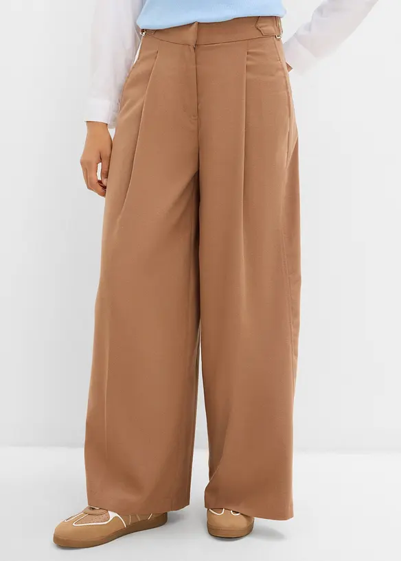 Hose mit Seitenschnallen aus Viskose-Mix, bonprix
