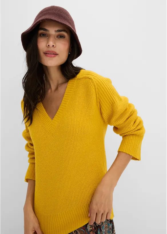 Pull col V, bonprix