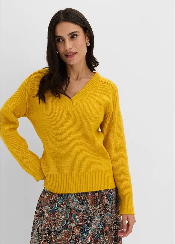 Pull col V, bonprix