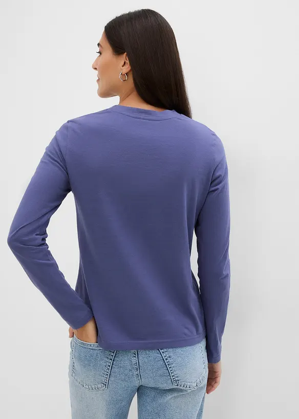 T-shirt manches longues 100% coton, bonprix
