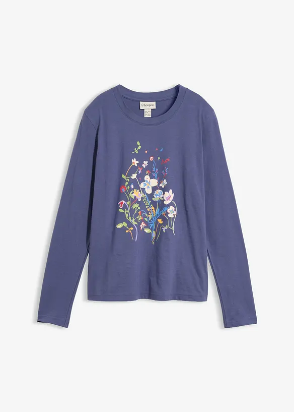 T-shirt manches longues 100% coton, bonprix