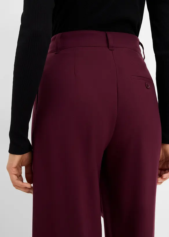 Pantalon large &agrave; pinces, fluide, bonprix