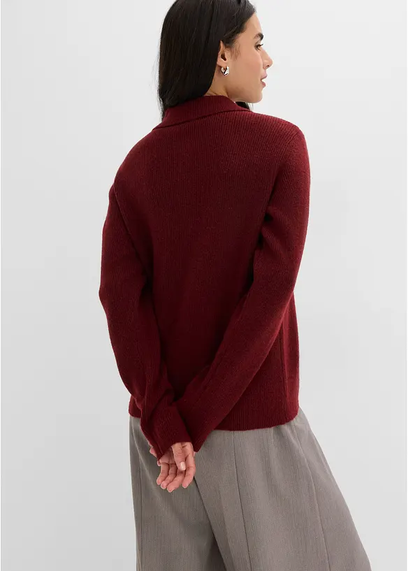 Pull polo avec laine, bonprix