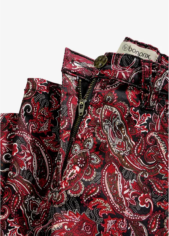 Wide-Leg-Stretchhose mit Baumwolle, bonprix