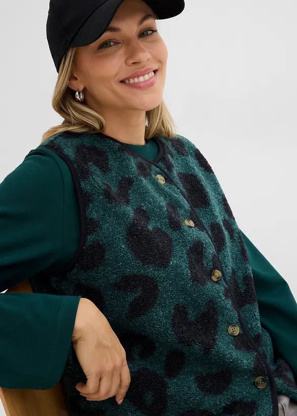 Gilet sans manches en sherpa, bonprix