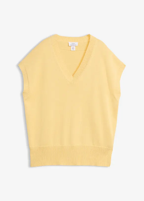Pull sans manches 100% coton, bonprix