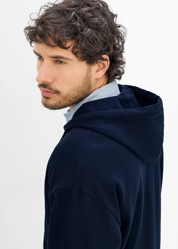 Sweat zipp&eacute; &agrave; capuche, coupe ample, bonprix