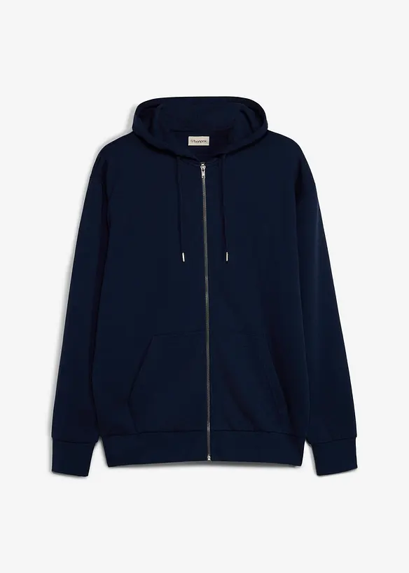 Sweat zipp&eacute; &agrave; capuche, coupe ample, bonprix